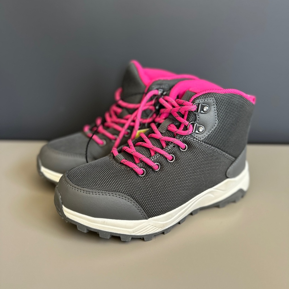 Kids' Gray and Pink Hiking Boots NWT Size 2 Y All in Motion